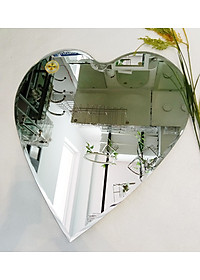 Gương soi Kibath hình trái tim KT 60x64 cm, KB-226