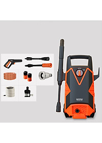 Máy bơm áp lực Yili rửa ôtô, xe máy công suất lớn 1400W, Áp suất 100Bar -  (Bản Cao cấp + Tặng phụ kiện) 