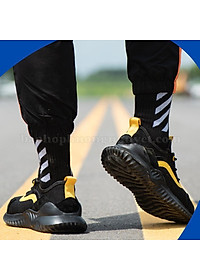 Giày bảo hộ lao động JB905 dáng thể thao siêu nhẹ màu vàng đen ,có mũi thép chống va đập, đế lót thép chống đâm xuyên