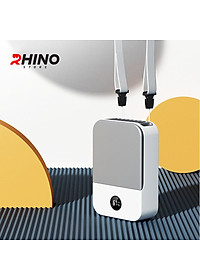 Quạt gió mini cầm tay Rhino F302 tích điện, 3 mức độ gió, pin 2000 mAh kèm dây treo - Hàng chính hãng
