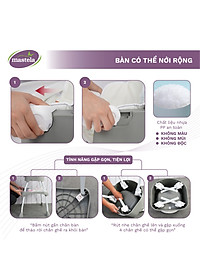 Ghế ăn dặm đa năng 3 in 1 cho bé Mastela 1016 - ghế ăn cao, ghế ăn thấp, bàn ghế tập vẽ thông minh cho bé từ 6 tháng