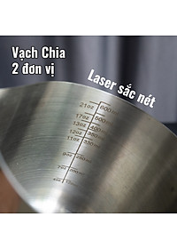 Ca đánh sữa inox HighTechGate 600ml MP60, tạo bọt sữa có cảm biến nhiệt độ, pha chế cà phê, cappuccino, lattee tiện lợi, hàng chính hãng