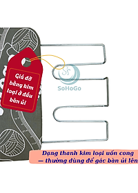 Bàn Ủi Di Động 30x80cm – Gọn Nhẹ, Tiện Mọi Lúc -Bàn Kê Ủi Thông Minh – Quần Áo Luôn Phẳng Phiu -Bàn Ủi Mini Chân Inox Chắc Chắn – Đẹp & Bền