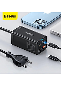 Bộ Sạc Nhanh Baseus 65W GaN3 Pro Desktop Fast Charger 4 in 1 (Hàng Chính Hãng)