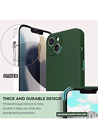 Ốp lưng silicon case cho iPhone 13 Mini chống bám bẩn mặt lưng siêu mềm mịn, có gờ bảo vệ camera - hàng nhập khẩu