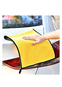 Khăn lau tay nhà bếp siêu thấm có móc treo chất liệu mềm mịn an toàn, màu vàng xanh xám