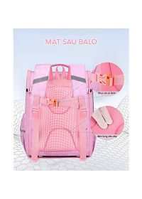 Balo học sinh tiểu học chống gù lưng cho bé trai bé gái đi học cấp 1 vải cao cấp chống nước BF2370
