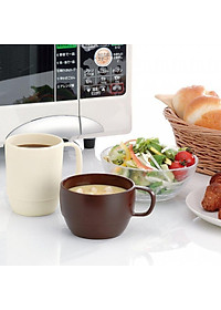 Combo Cốc nhựa uống nước Inomata cao cấp - Nâu nội địa Nhật Bản