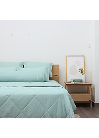 Bộ ga giường chần bông K-Bedding by Everon KNTS chất vải Ice-tencel thoáng mát, kháng khuẩn