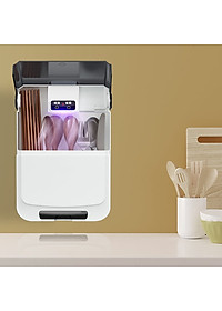 Hộp đựng đũa thìa muỗng dao khử khuẩn chống ẩm mốc dán tường , máy sấy dụng cụ nhà bếp tiệt trùng bằng tia UV - gia dụng thông minh