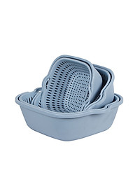 Bộ Thau Rỗ Đựng Rau Củ Quả Đa Năng Chất Liệu Nhựa PP Nguyên Sinh Chuẩn Nhật , EU Đảm Bảo An Toàn Cho Sức Khỏe - Hàng Việt Nam