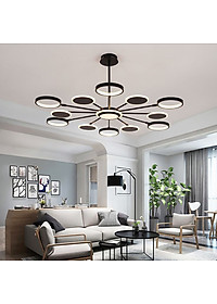 Đèn thả HAIRI phong cách hiện đại với 3 chế độ ánh sáng - kèm điều khiển từ xa.