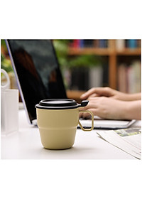 Combo bình nước nắp bật Yamada 1,8L + Cốc uống nước có nắp 360ml - nội địa Nhật Bản