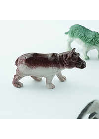 Bộ Mô Hình Nhựa Đồ Chơi 8 con Hổ Rắn Đại Bàng Tê Giác Chó Sói Khỉ Hà Mã PB11