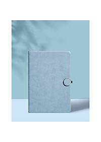 Sổ tay ghi chép có khóa da trơn PU mềm đẹp sang trọng tặng quà hội nghị - B111