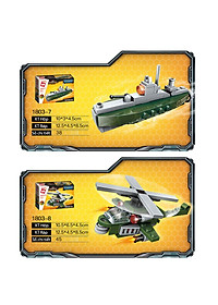 Đồ chơi lắp ghép XE Tank 8 trong 1 với hơn 313 chi tiết Bằng nhựa ABS an toàn