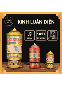 Kinh luân điện -Bánh xe cầu nguyện cắm điện, có kinh bên trong.