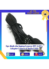 Sạc dùng cho laptop Lenovo 20V-3.25A Adapter Lenovo (Chuẩn USB) - Hàng Nhập Khẩu New Seal