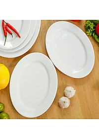 Đĩa xoài đủ size  bằng sứ cao cấp Long Phương 