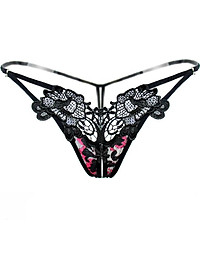 Quần lót nữ xẻ đáy lọt khe - Màu đen