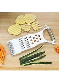 Dụng Cụ Bào Sợi Rau Củ Quả Cầm Tay 3in1 TOKDODO, Nạo Rau Củ Quả Nhà Bếp Đa Năng ( Giao Màu Ngẫu Nhiên )