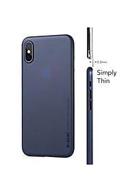 Ốp lưng Memumi siêu mỏng chống bám vân 0.3 mm cho iPhone X, Xs có gờ bảo vệ camera - Hàng nhập khẩu