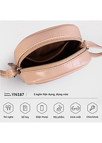 Túi Yuumy ( Thời trang nữ đi chơi sành điệu size 11 - Túi đeo chéo da Verein YN187 )
