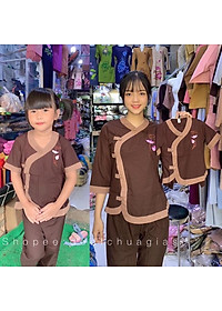 Đồ Lam Đi Chùa # Tim Phối # Đồ Bộ Nữ Mẹ Và Bé # Quần Áo Bé Gái