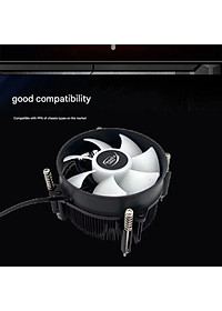 Quạt tản nhiệt CPU Led rainbow T80 for Intell lõi đồng nguyên chất cho máy tính hàng nhập khẩu