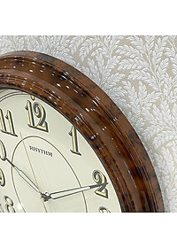 Đồng hồ treo tường Rhythm CMG712NR06 - Kt 32.2 x 39.0 x 5.3cm, 900g Vỏ nhựa giả gỗ