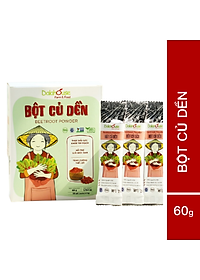 Bột củ dền Dalahouse Hộp 60gr (Mẫu mới gồm 20 tuýp tiện dụng) - Nguyên chất sấy lạnh - Organic giúp bổ máu - Đạt tiêu chuẩn Châu Âu