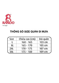 Quần đi mưa chống nước bền bỉ RANDO