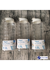 Combo 3 Bình Đựng Nước Lock&Lock HAP812 1,5L (Trắng) - Hàng Chính Hãng