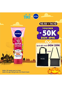 Serum Dưỡng Thể Sáng Da & Làm Mờ Vết Thâm Hiệu Quả Trong 7 Ngày Nivea 10 Super Vitamins & Skin Food 180ml (93765)