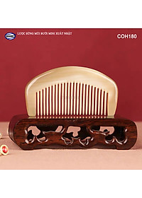 Lược Sừng Múi Bưởi Mini Răng Thưa (Size: XS-9cm) COH189 - Chải tóc xoăn rối xù, phụ kiện bỏ túi tiện dụng không thể thiếu - Chăm sóc tóc - HAHANCO