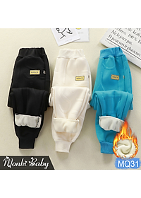 Quần nỉ lót lông thời trang trẻ em, chất dày dặn lông lót mịn ấm, phong cách đẹp dễ mặc dễ phối đồ, hàng QCCC xịn | MQ31