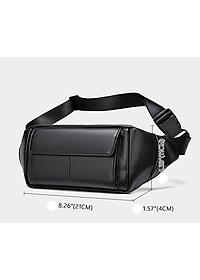 Túi bao tử nam MARRANT BHM7315 Da cừu thật 100%. Đeo bụng, đeo vai, đeo hông, đeo ngực...