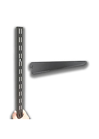 Kệ Ray Tường SMLIFE Railshelf 2 Tầng H60cm - Kệ Sách Treo Tường Tùy Biến Kích Thước & Vị Trí Hiện Đại Cho Căn Hộ Nhỏ