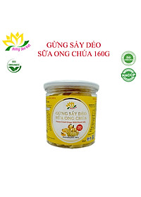 GỪNG SẤY DẺO SỮA ONG CHÚA HŨ 160G - HƯƠNG SEN VIỆT