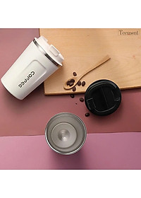 Cốc Giữ Nhiệt Coffeeholic Inox 304 Dung Tích 510ml Cao Cấp Kiểu Dáng Hàn Quốc Cầm Tay Sang Trọng- Hàng Chính Hãng