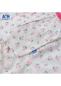 Bộ quần áo ngắn bé gái họa tiết Cherry nhí hồng cổ thủy thủ cotton boi - AICDBGEIEBSY - AIN Closet