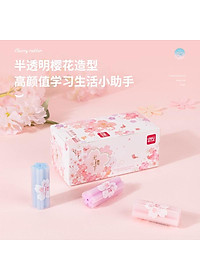 Gôm tẩy hình hoa anh đào Nhật Bản Deli -1 chiếc - dành cho học sinh - 71135 / 71136