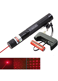Đèn Pin Laser - 303 PaKaSa LS được tặng kèm pin và sạc - Hàng Chính Hãng 