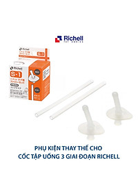 Ống hút S-1 Richell Nhật Bản - 2 bộ | Baby