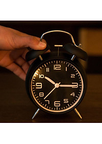Đồng Hồ Báo Thức Để Bàn Phong Cách Vintage, 2 Quả Chuông To - Hàng Chính Hãng
