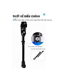 Chân chống xe đạp KW-614 điều chỉnh độ cao 26-36cm lắp đặt đơn giản, chất liệu nhôm, phù hợp nhiều loại xe đạp Mai Lee