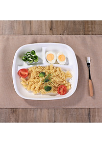 Khay chia 3 ngăn cho bé ăn dặm nội địa Nhật Bản