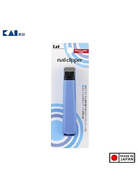Bấm móng tay cao cấp Kai, phần bọc nhựa được thiết kế dùng để làm nơi chứa móng tay trong khi cắt, bấm tránh rơi vãi khắp nơi - nội địa Nhật Bản