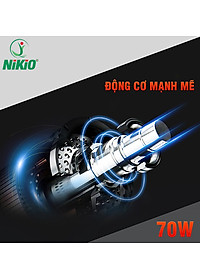 Súng (Máy) Massage Cầm Tay Nikio NK-170B - 6 Đầu Matxa, 5 Chế Độ, 6 Tốc Độ Mát Xa, Pin Sạc Không Dây 2000mAh - Hỗ Trợ Giảm Đau Nhức Và Giãn Cơ Toàn Thân, Công Nghệ Bộ Gõ Thế Hệ Mới