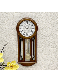 Đồng hồ quả lắc Nhật Rhythm CMJ547NR06 Kt 25.8 x 61.3 x 7.5cm, 1.7kg Vỏ gỗ. Dùng pin.